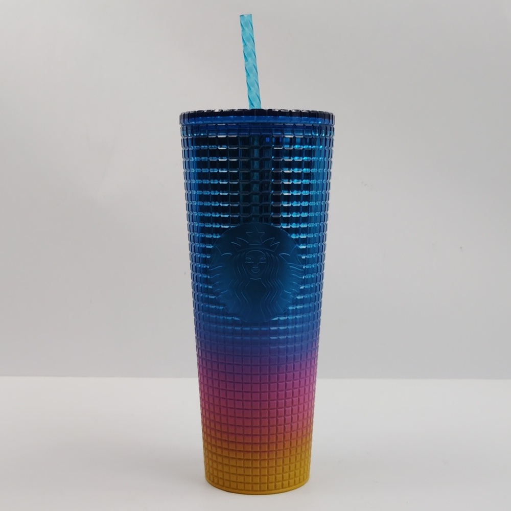 Starbucks Tim Singleton Rainbow Studded Pride Tumbler
